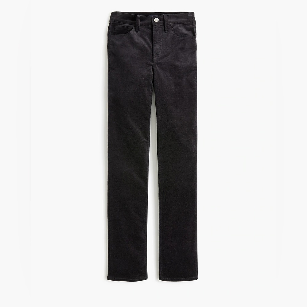 NWT Women’s JCrew Black Corduroy Straight Leg Pants size 26